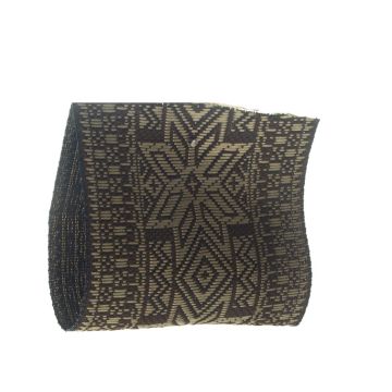 Dark Bark Metallic Jacquard