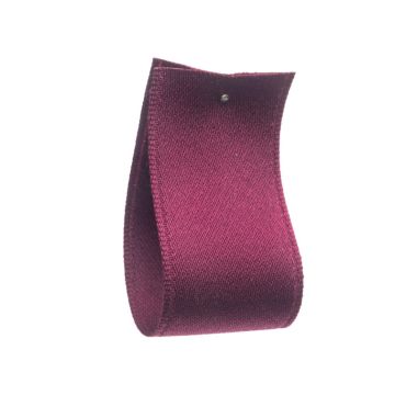 Dark Fuschia Spun Polyester Satin Ribbon