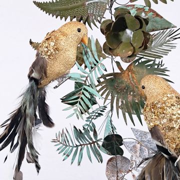 Gold Glitter Bird