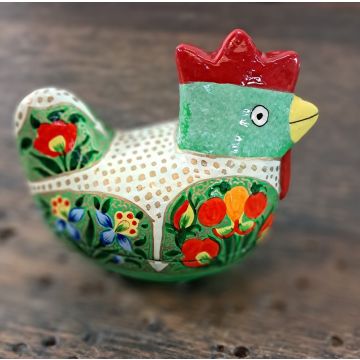 Flirtatious Spring Hand Painted Chicken Box Kashmir Design