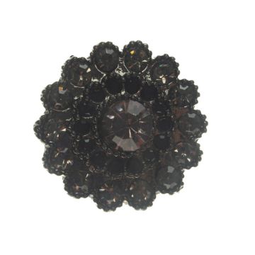 Flint Flower Brooch