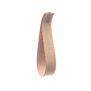 Fluro Orange Stitched Edge Grosgrain