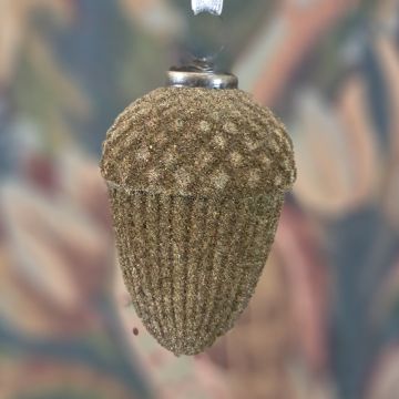 Green Glass Acorn