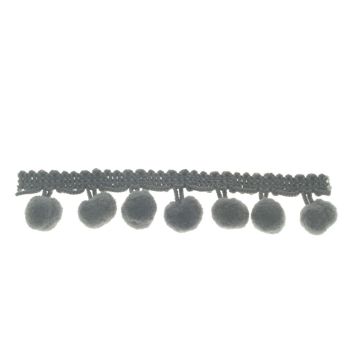 Grey Slate Bobble Fringe