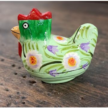 Harebell Hand Painted Chicken Box