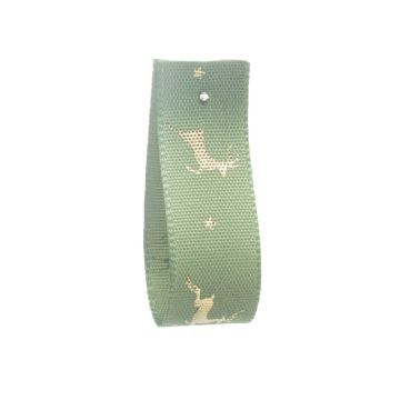 Hellebore Green Reindeer Ribbon