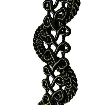 Leaf Green Scroll braid