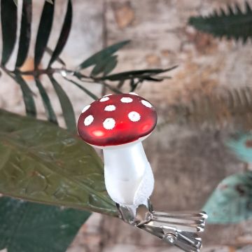 Red Glass Mushroom