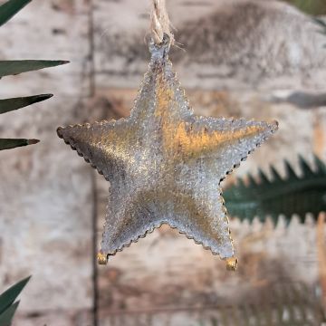 Old Gold Star Hanging Decoration