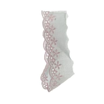 Pale Azalea Scalloped Edge Lace