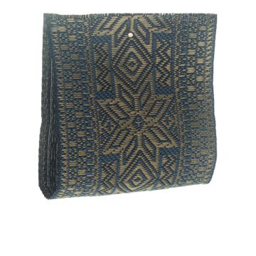 Pale Lobelia Metallic Jacquard