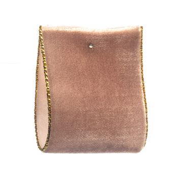 Pale Plum Metallic Edge Velvet