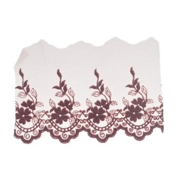 Pale Wisteria Embroidered Tulle
