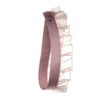 Pale Wisteria Stretch Organdy Frill Ribbon