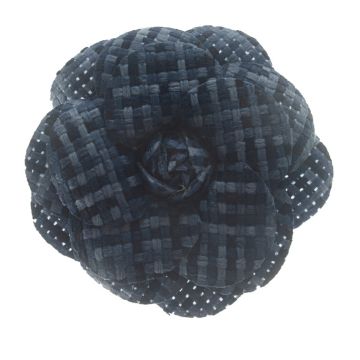 Pitch Blue Flower Brooch