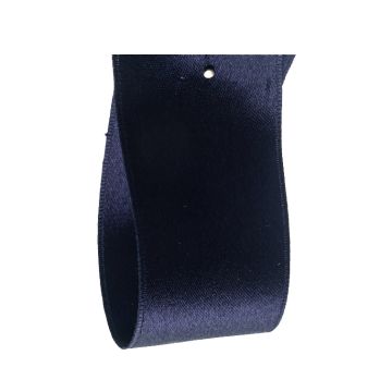 Pitch Blue Silk Satin Ribbon