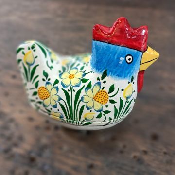 Primrose Hand Painted Chicken Box
