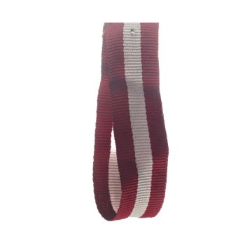 Red White Striped Grosgrain