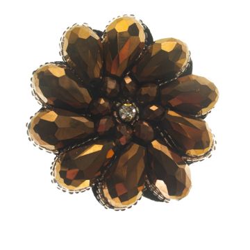 Sable Twig Beaded Flower