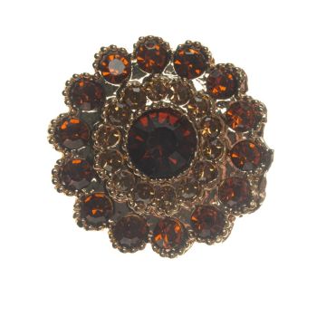 Sable Twig Flower Brooch
