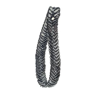 Silver Metallic Braid D