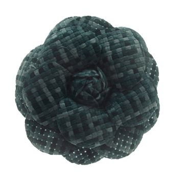Teal Flower Brooch