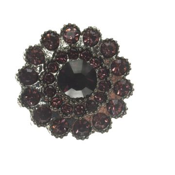 Vintage Blusher Flower Brooch