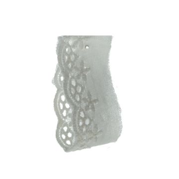 White Scalloped Edge Lace