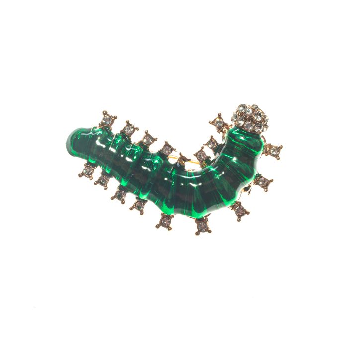 Caterpillar brooch outlet