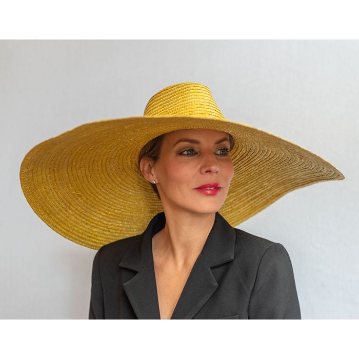 Sherbet Lemon Straw Fedora V V Rouleaux