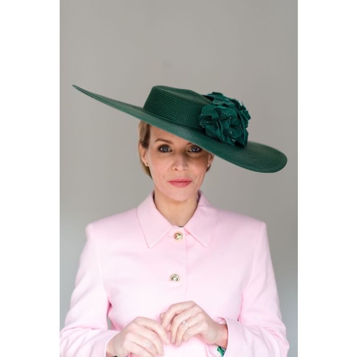 Green Trento Ascot Hat