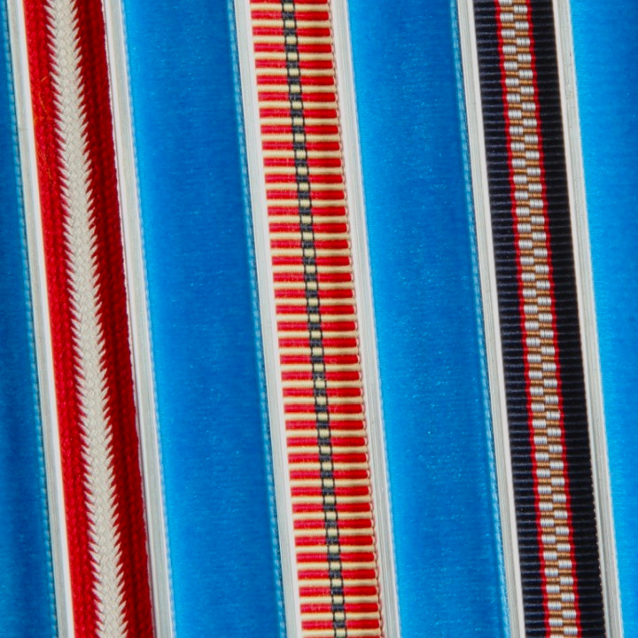 Leaf Green Striped grosgrain