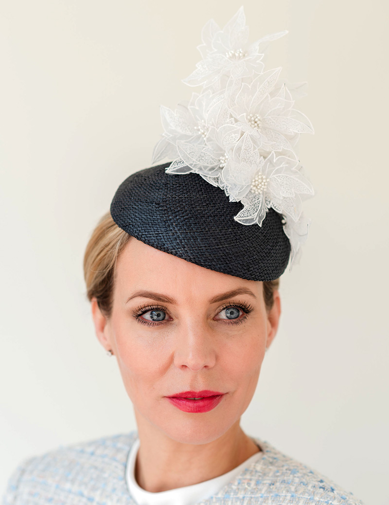 Navy Ascot Hat