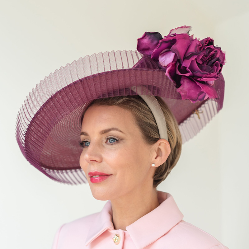 Magenta Occasion Hat