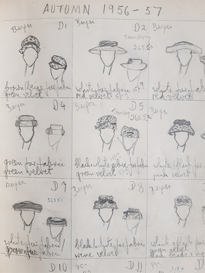 Madge Chard Design Sheet 1957