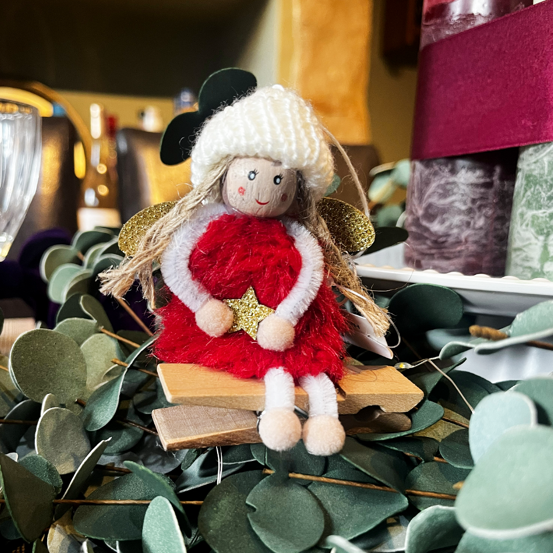 Red Peg Doll