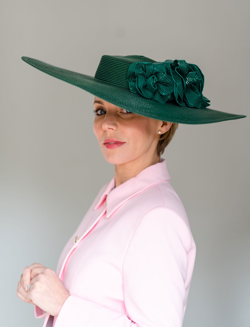 Wide Brim Ascot Hat