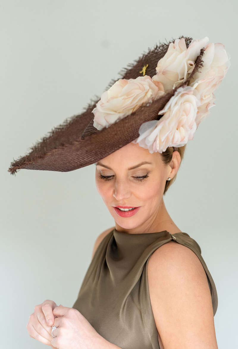 Classic Brown Ascot Hat