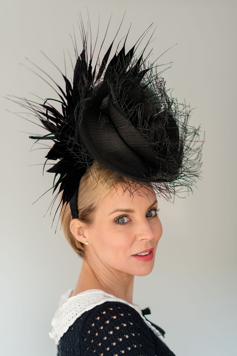 Classic Black Ascot Hat