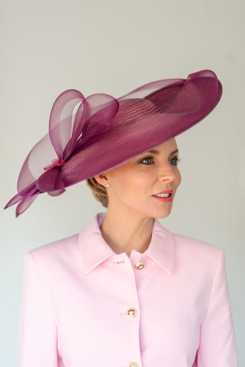 Magenta Ascot Hat