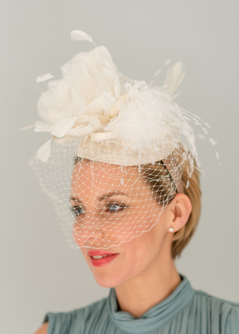 Cream Ascot Hat