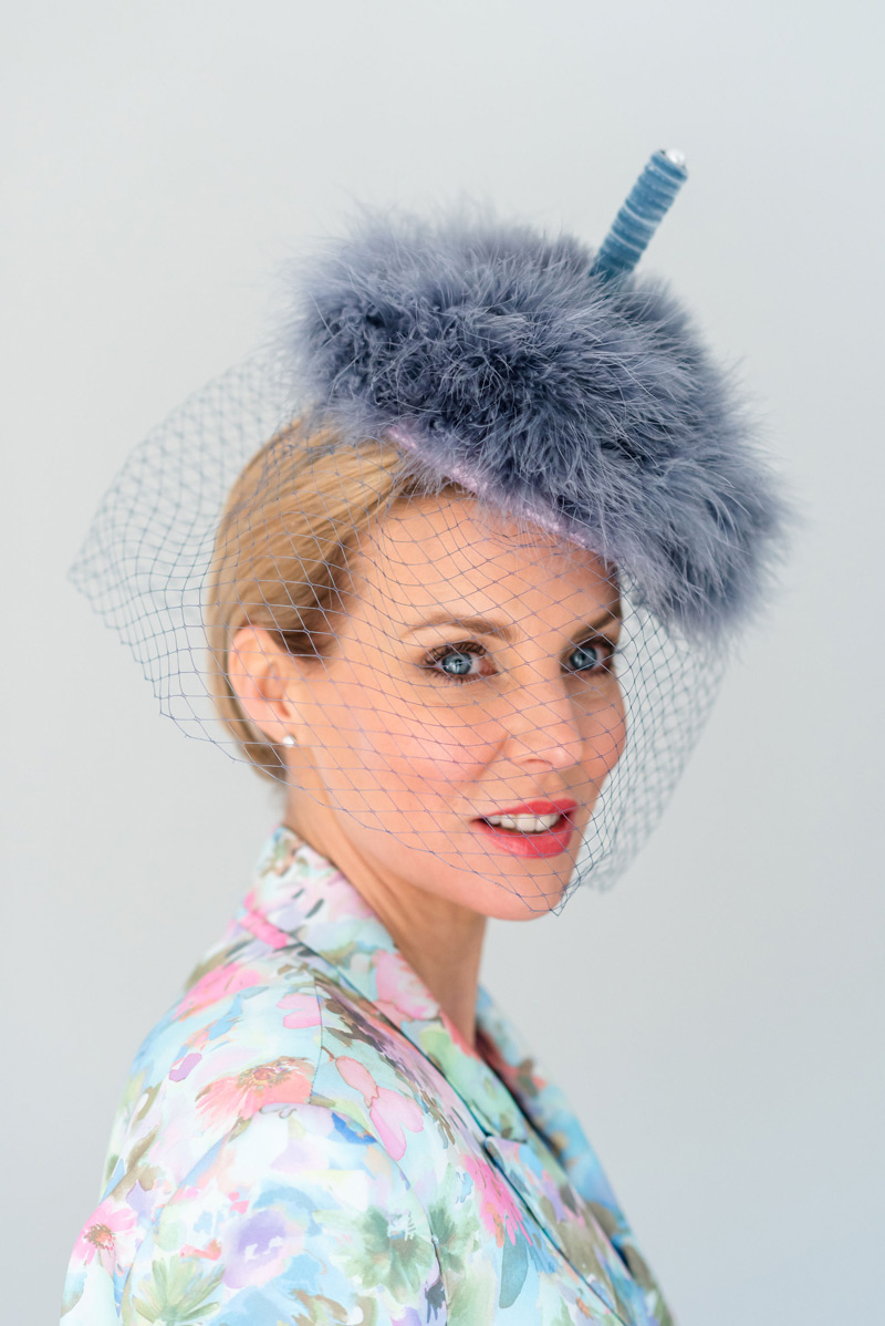 Blue Wedding Hat