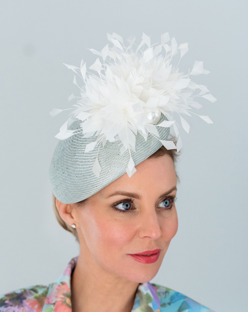 Pale Blue occasion hat