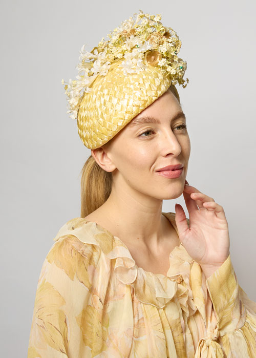 Cream Percher Hat