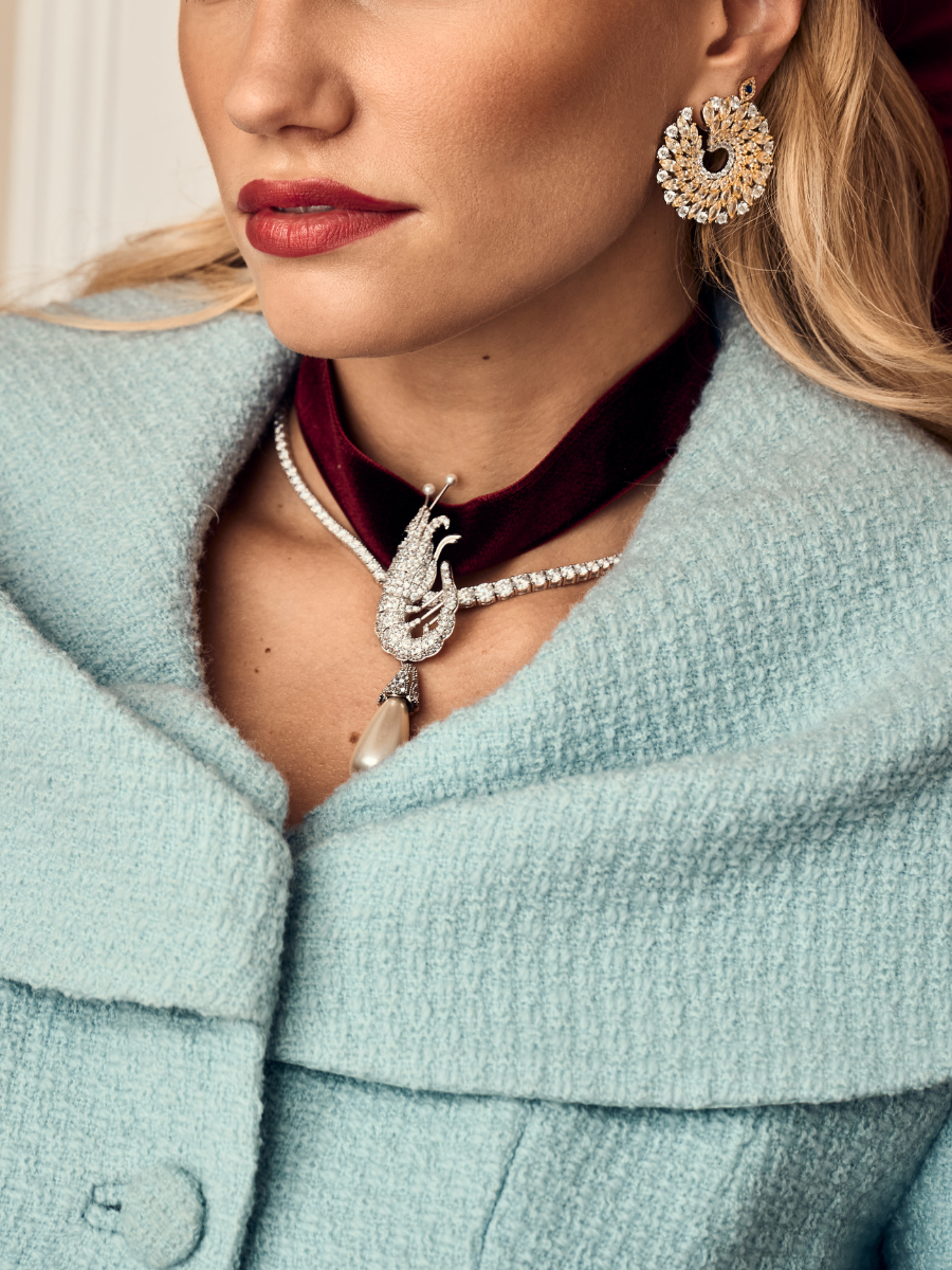A velvet necklace