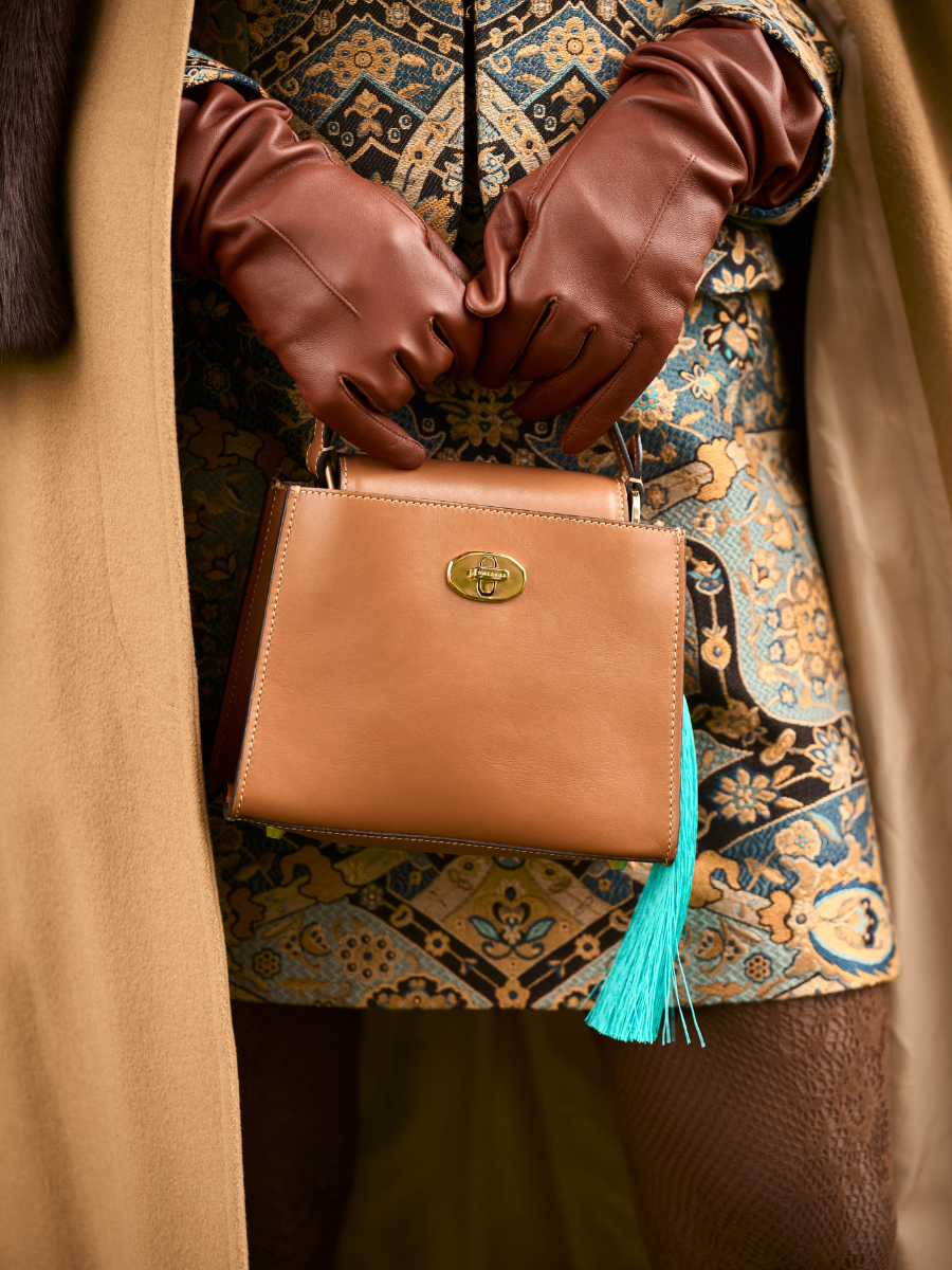 Blue Grass Rayon Tassel on bag