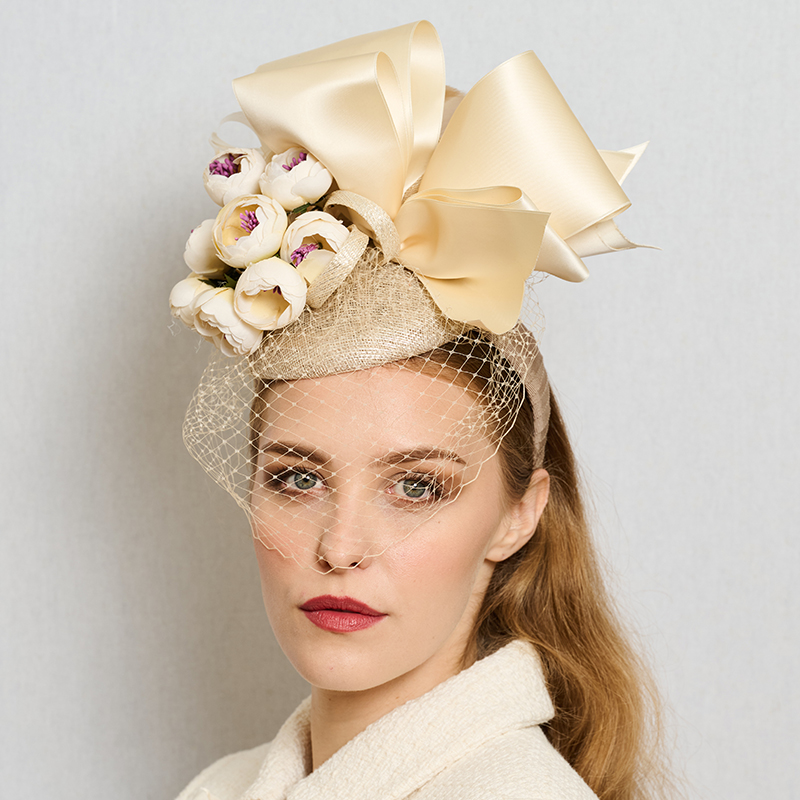 Cream Ascot Hat