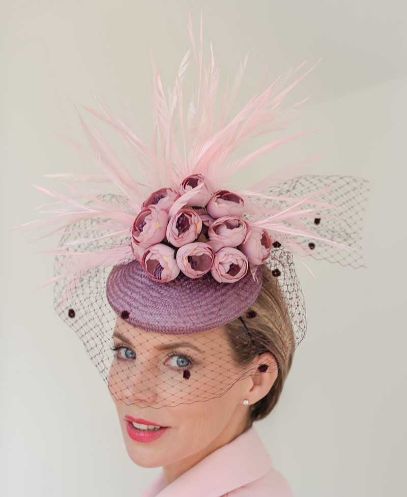 Pale Wisteria Ascot Hat