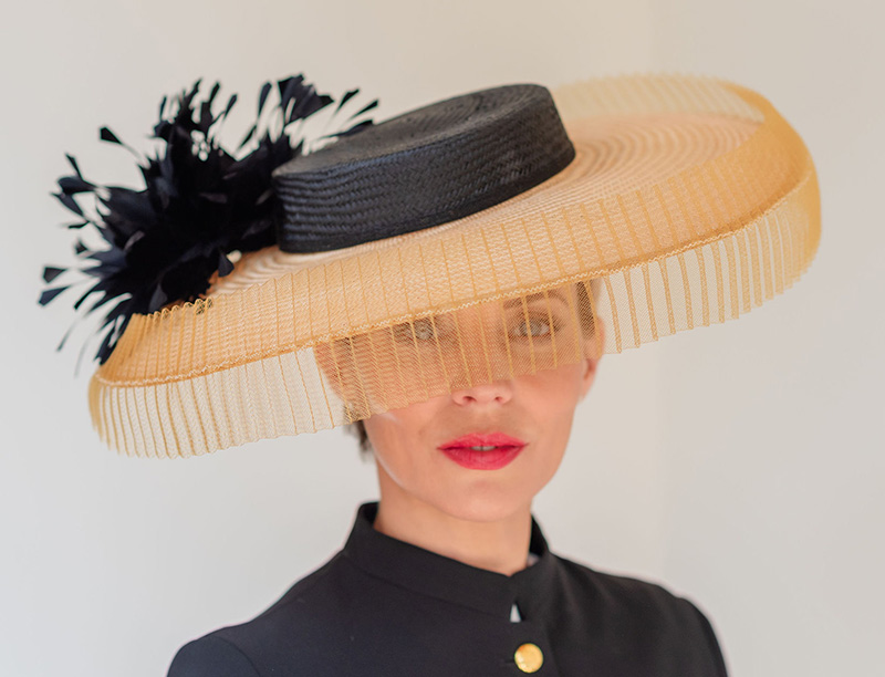 Black Wedding Hat