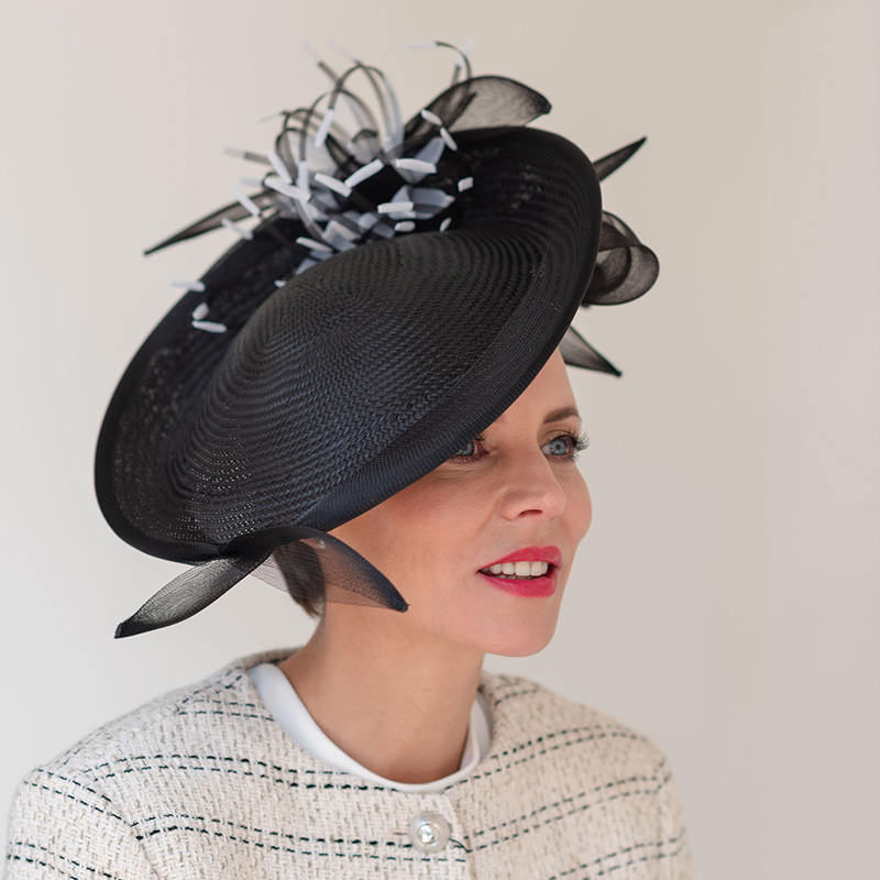 Black Ascot Hat 